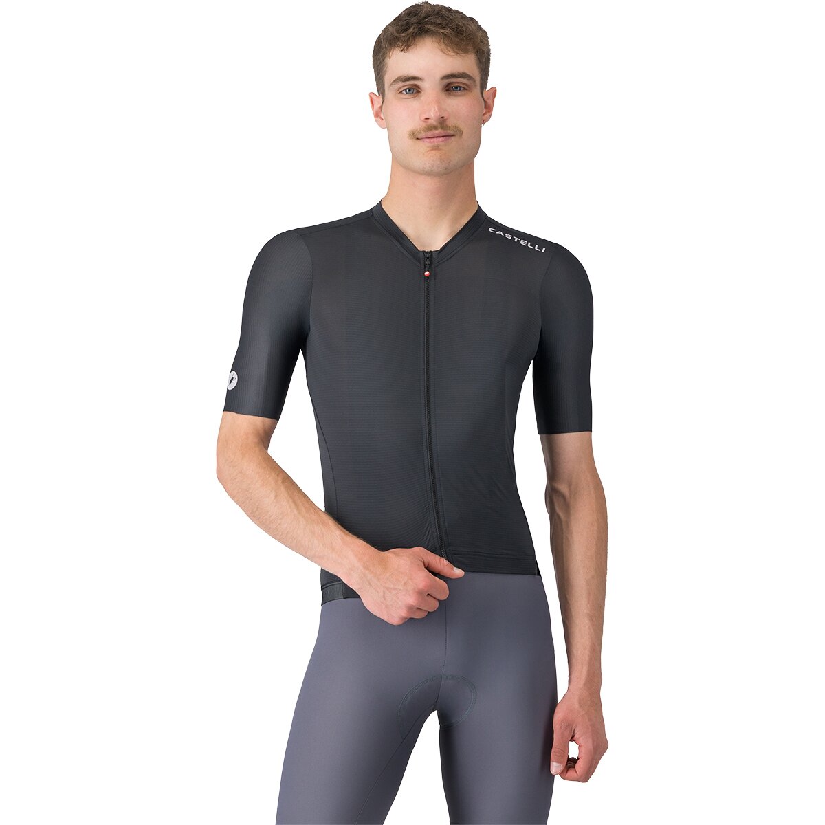 Image of Castelli Espresso 2 Jersey - Men's Black/White, L