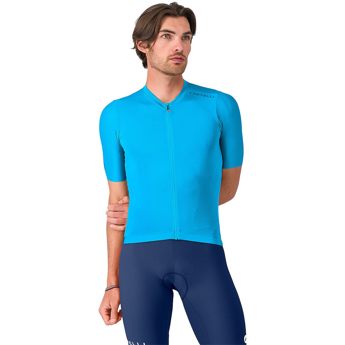 Image of Castelli Espresso 2 Jersey - Men's Neon Cobalt, L