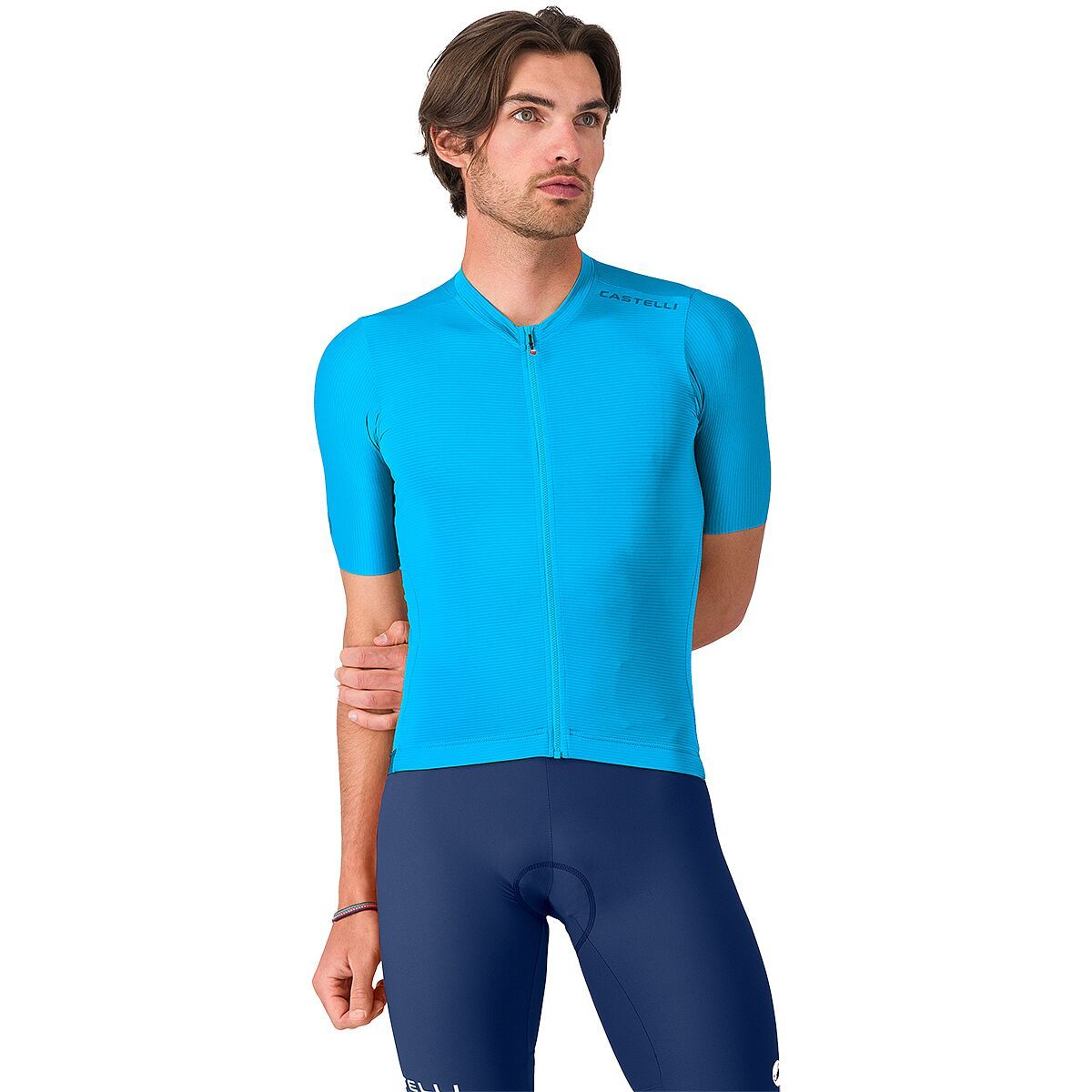 Image of Castelli Espresso 2 Jersey - Men's Neon Cobalt, XXL