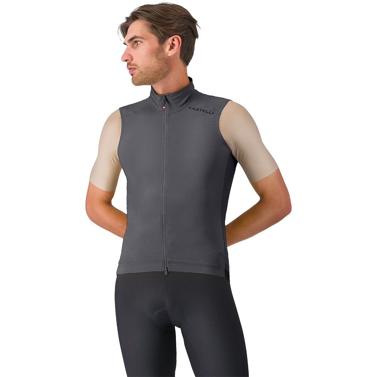 Image of Castelli Espresso 2 Vest - Men's Smoky Gray, M