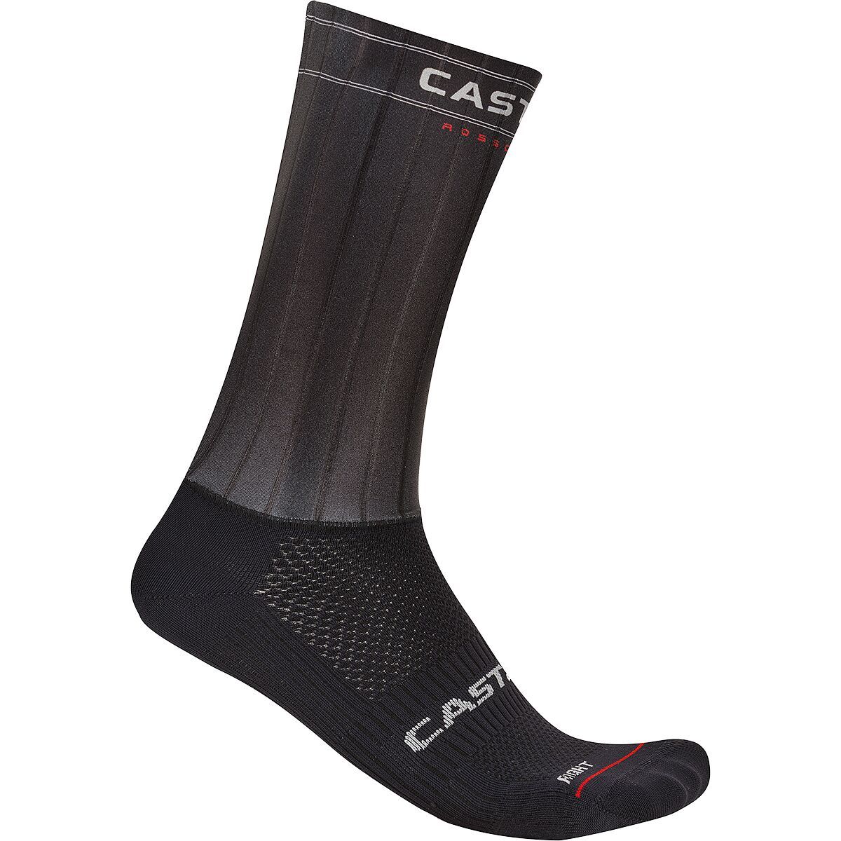 Image of Castelli Fast Feet 4 Sock Black, S/M