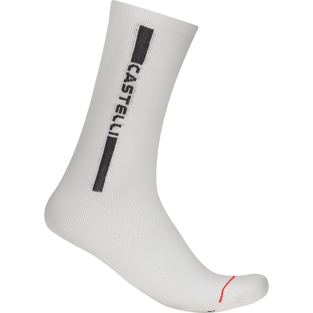 Image of Castelli Linea Logo 15 Sock White/Black, L/XL