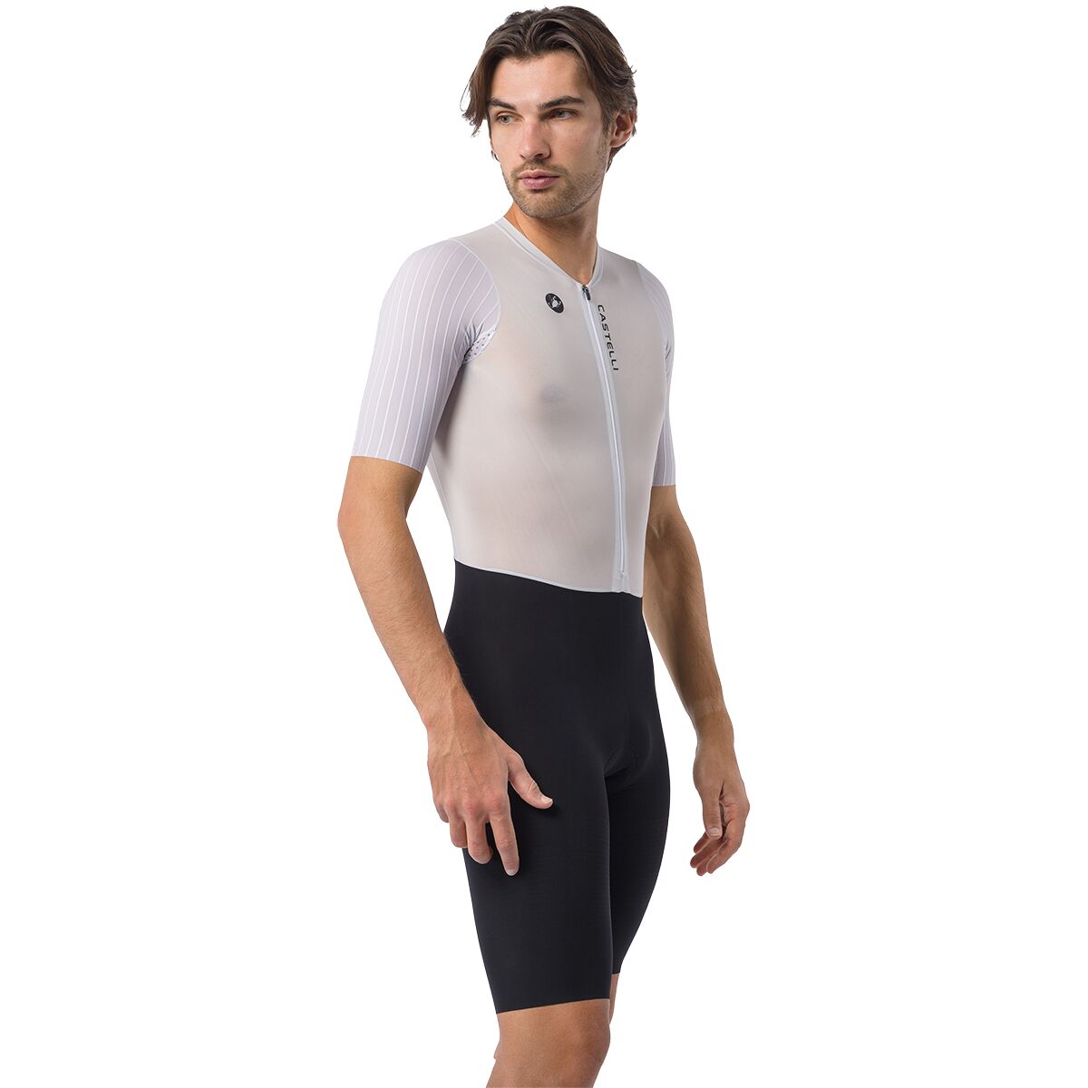 Image of Castelli PR 3 Speed Suit - Men's White/Black, 3XL