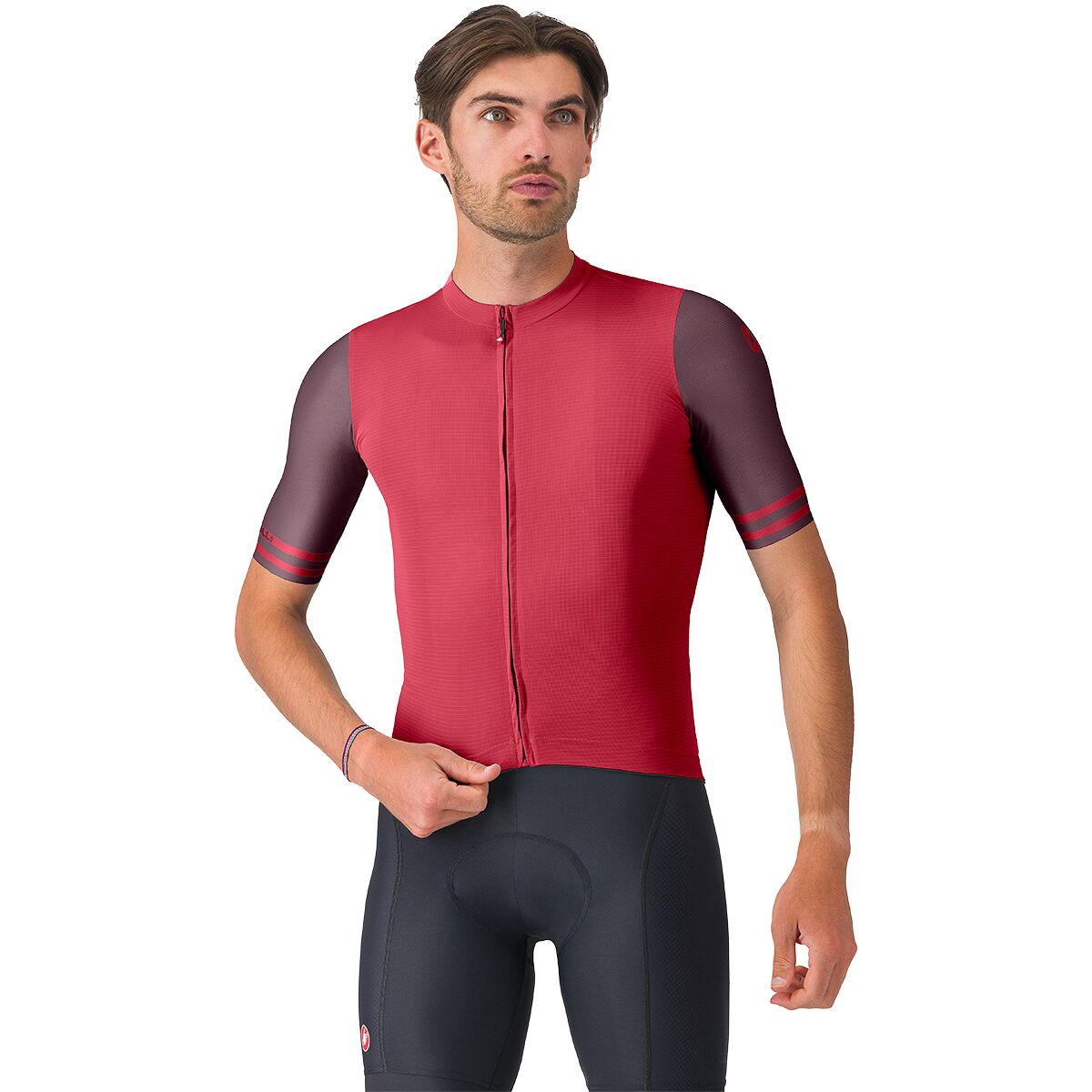 Image of Castelli Prologo Lite 2 Jersey - Men's Rich Red/Bordeaux, M