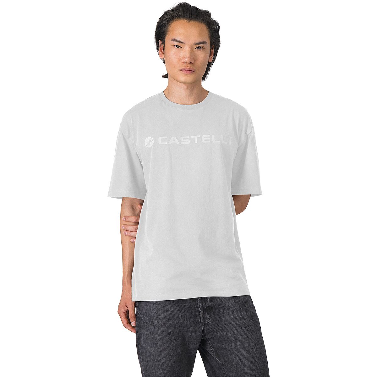 Image of Castelli Tone Logo T-Shirt - Men's White, XL