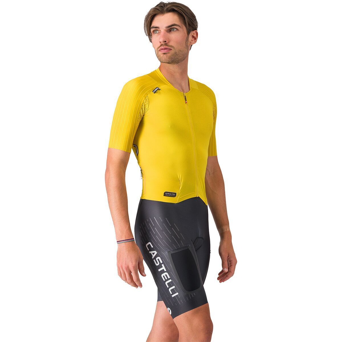 Image of Castelli Unlimited Speedsuit - Men's Mango Mojito/Black/Ivory, M
