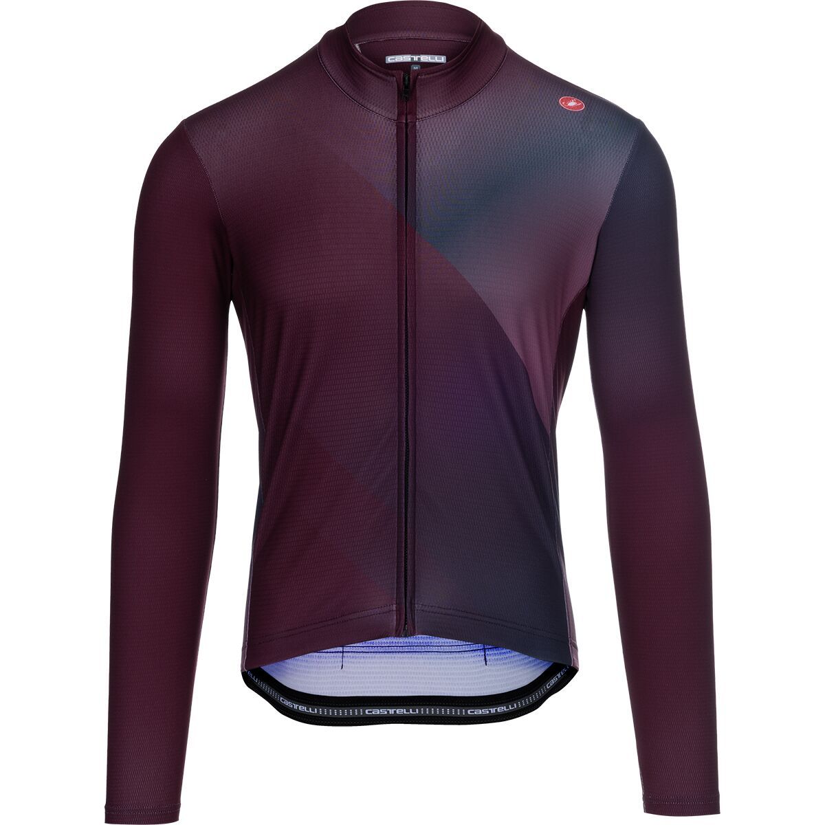 Image of Castelli Amplify Thermal Limited Edition Jersey - Men's Deep Bordeaux/Twilight Blue/Deep Purple, M