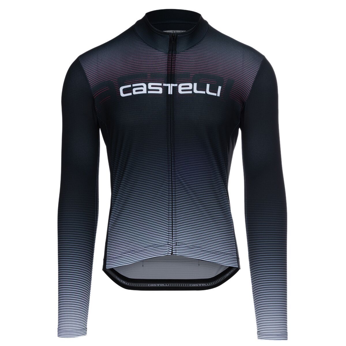 Image of Castelli Apice Thermal Limited Edition Jersey - Men's Black/White/Red, M