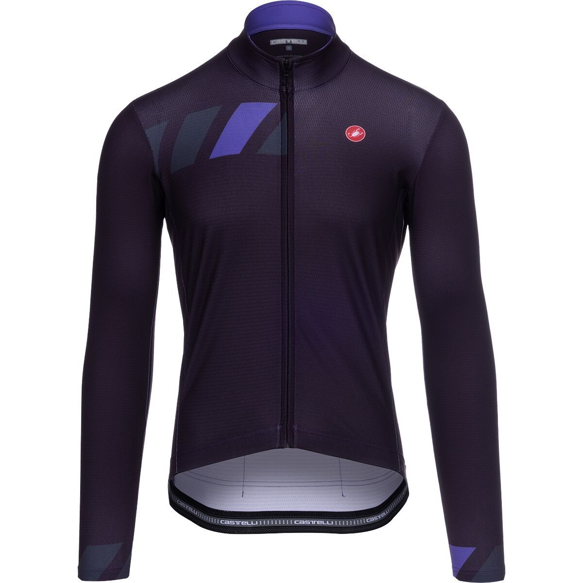 Image of Castelli Pisa Thermal Limited Edition Jersey - Men's Dark Night Shade/Dark Gray/Ultraviolet, M