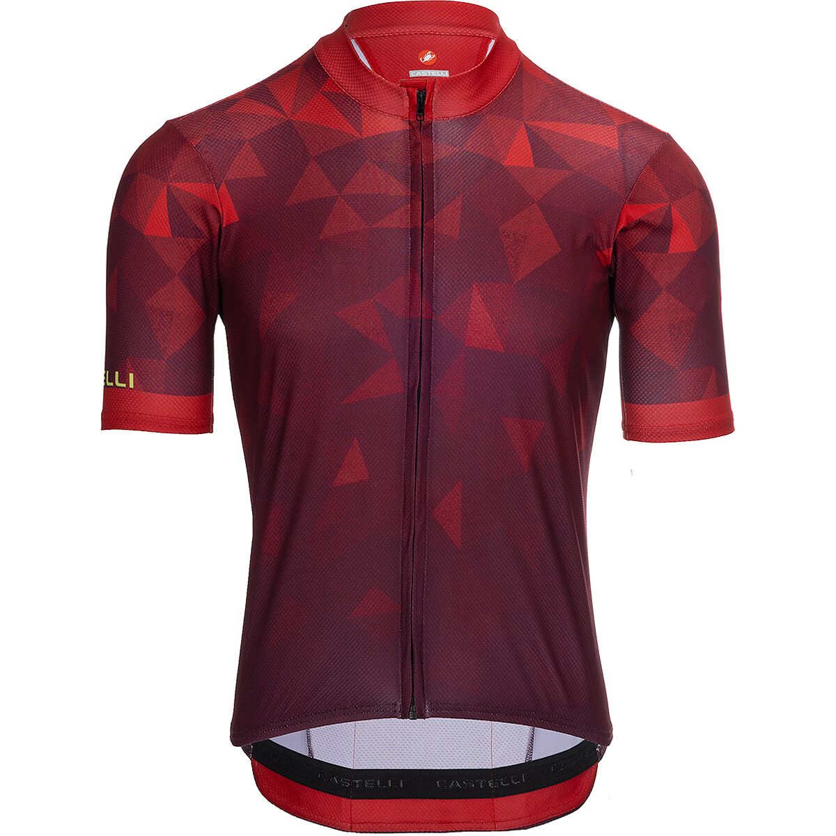 Image of Castelli Flusso 2 Limited Edition Jersey - Men's Red/Deep Bordeaux/Chartruese, L