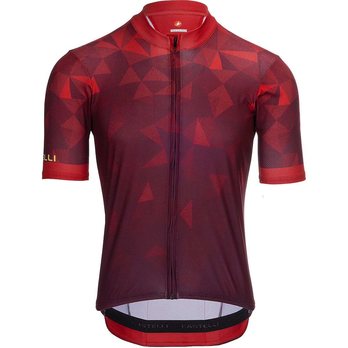 Image of Castelli Flusso 2 Limited Edition Jersey - Men's Red/Deep Bordeaux/Chartruese, L
