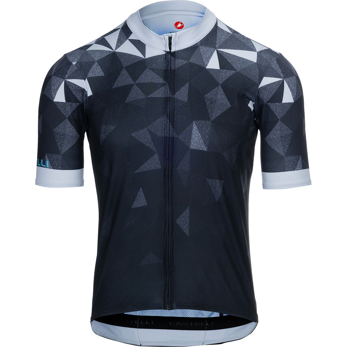 Image of Castelli Flusso 2 Limited Edition Jersey - Men's Silver Gray/Black/Neon Cobalt, L