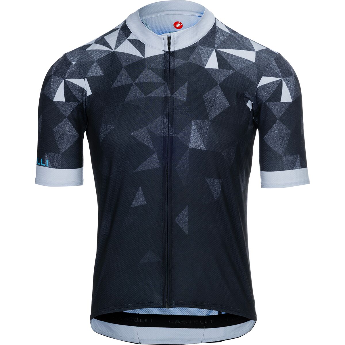 Image of Castelli Flusso 2 Limited Edition Jersey - Men's Silver Gray/Black/Neon Cobalt, 3XL