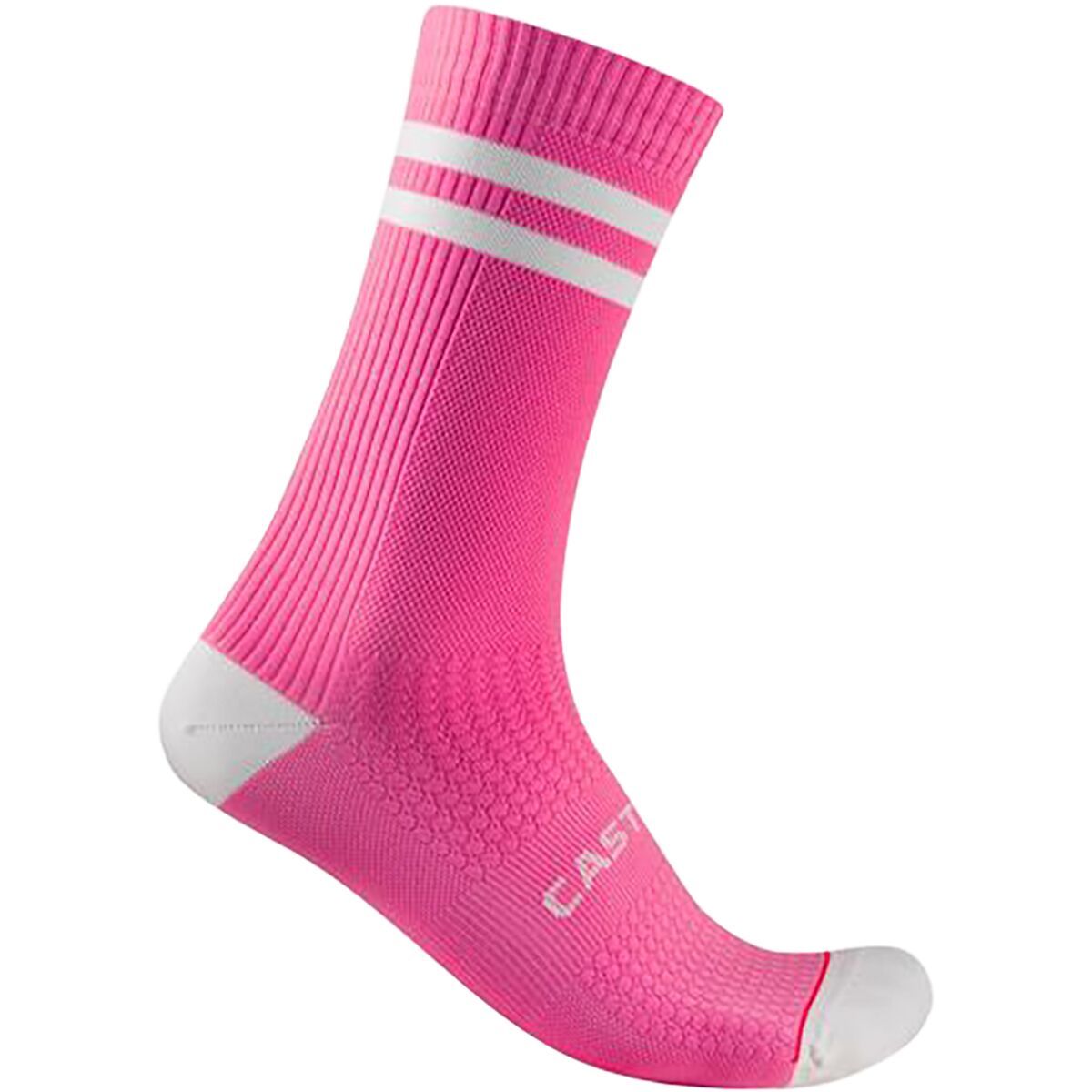 Image of Castelli Originale 18 Limited Edition Sock Rosa Giro/White, L/XL