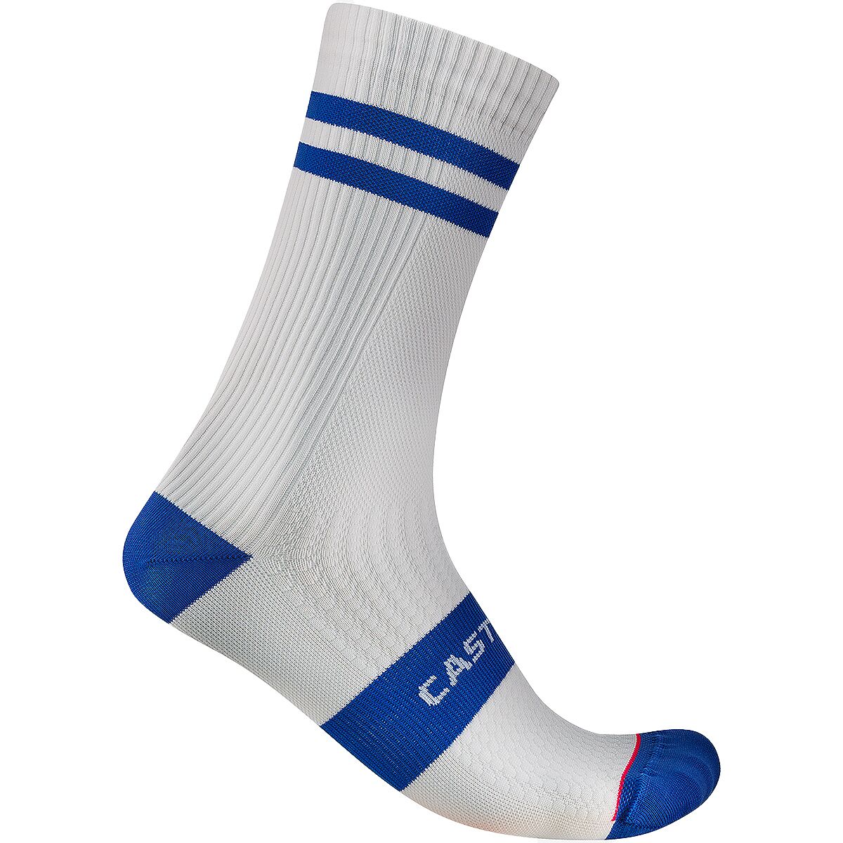 Image of Castelli Originale 18 Limited Edition Sock White/Azzurro Italia, XXL