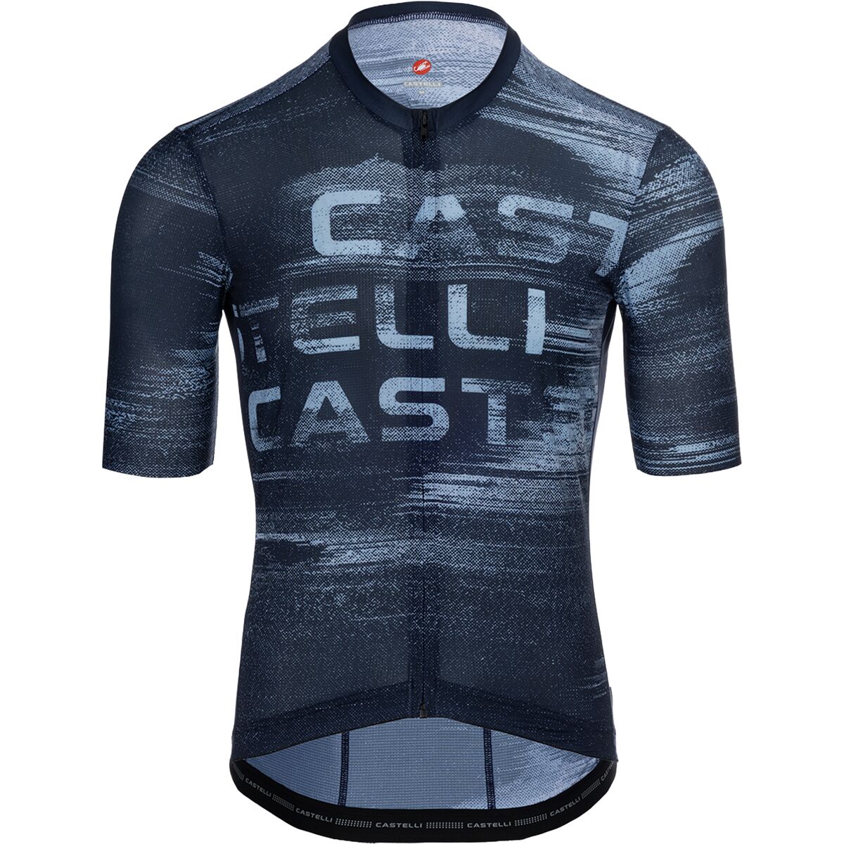 Image of Castelli Stratus Logo Limited Edition Jersey - Men's Belgian Blue/Winter Sky/Silver Gray, M