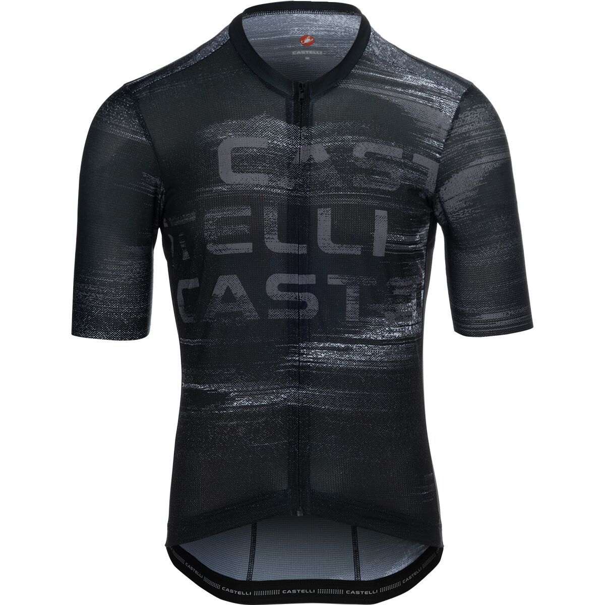 Image of Castelli Stratus Logo Limited Edition Jersey - Men's Black/White/Smoky Gray, XL