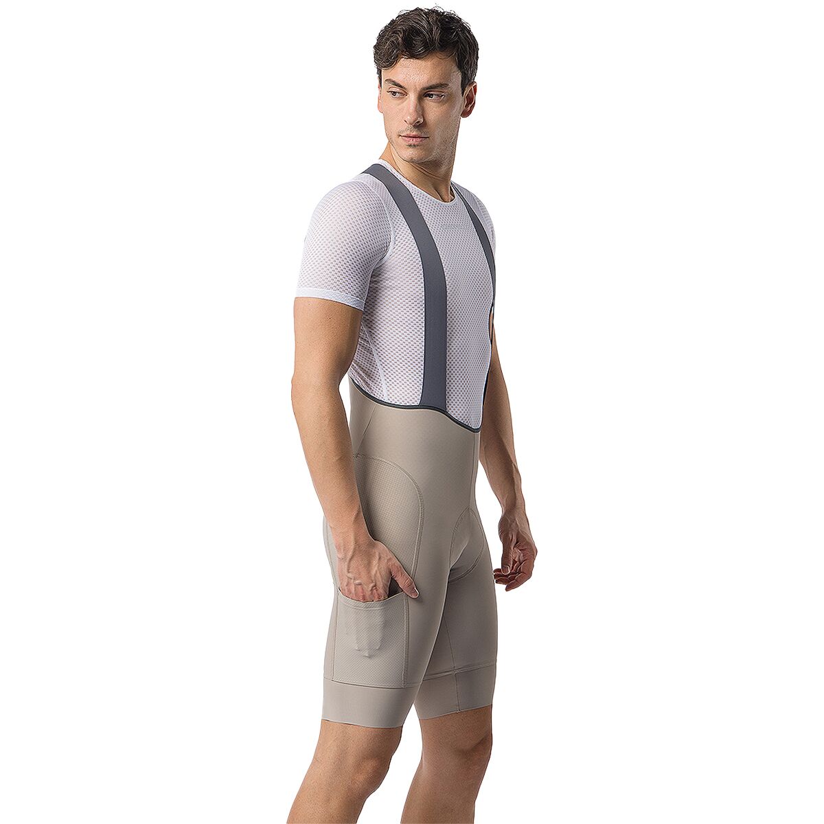 Image of Castelli Unlimited 2 Cargo Limited Edition Bibshort - Men's Clay/Smoky Gray, L