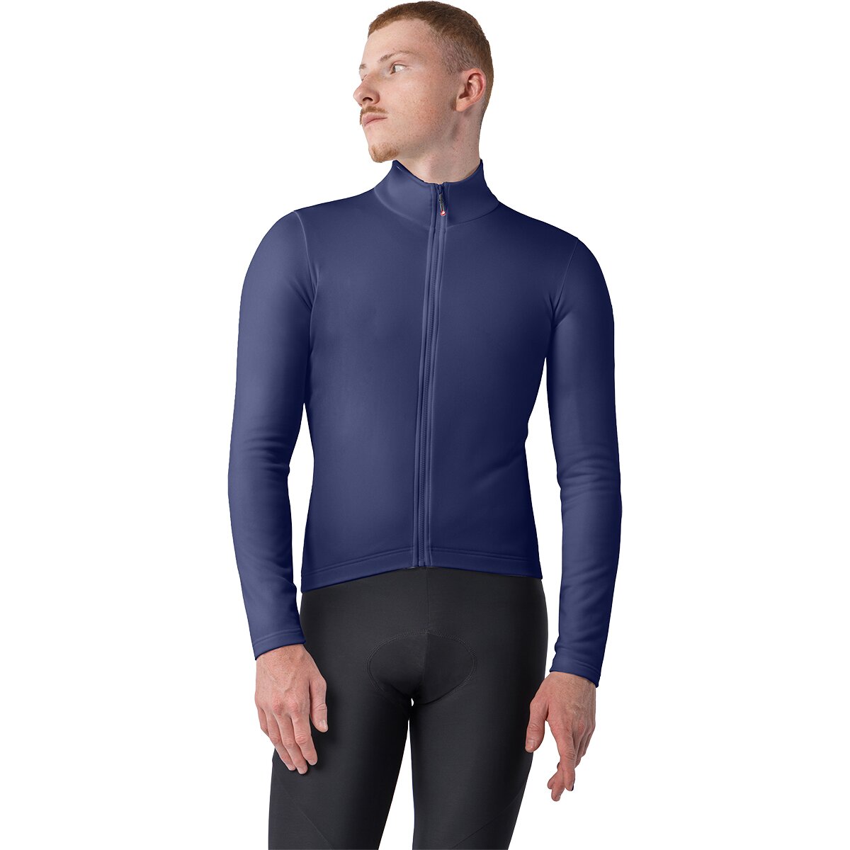 Image of Castelli Competizione Thermal Long-Sleeve Jersey - Men's Belgian Blue, M