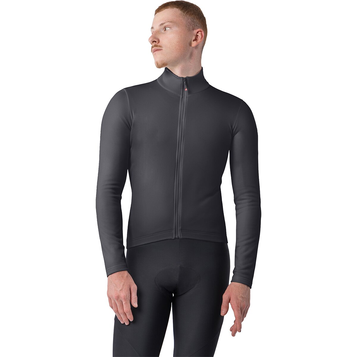 Image of Castelli Competizione Thermal Long-Sleeve Jersey - Men's Black, 3XL