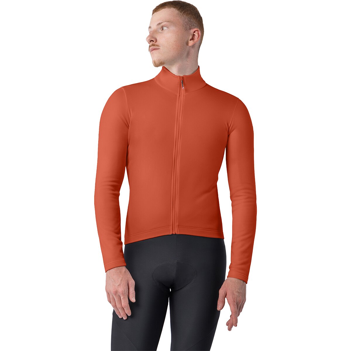 Image of Castelli Competizione Thermal Long-Sleeve Jersey - Men's Paprika, XL