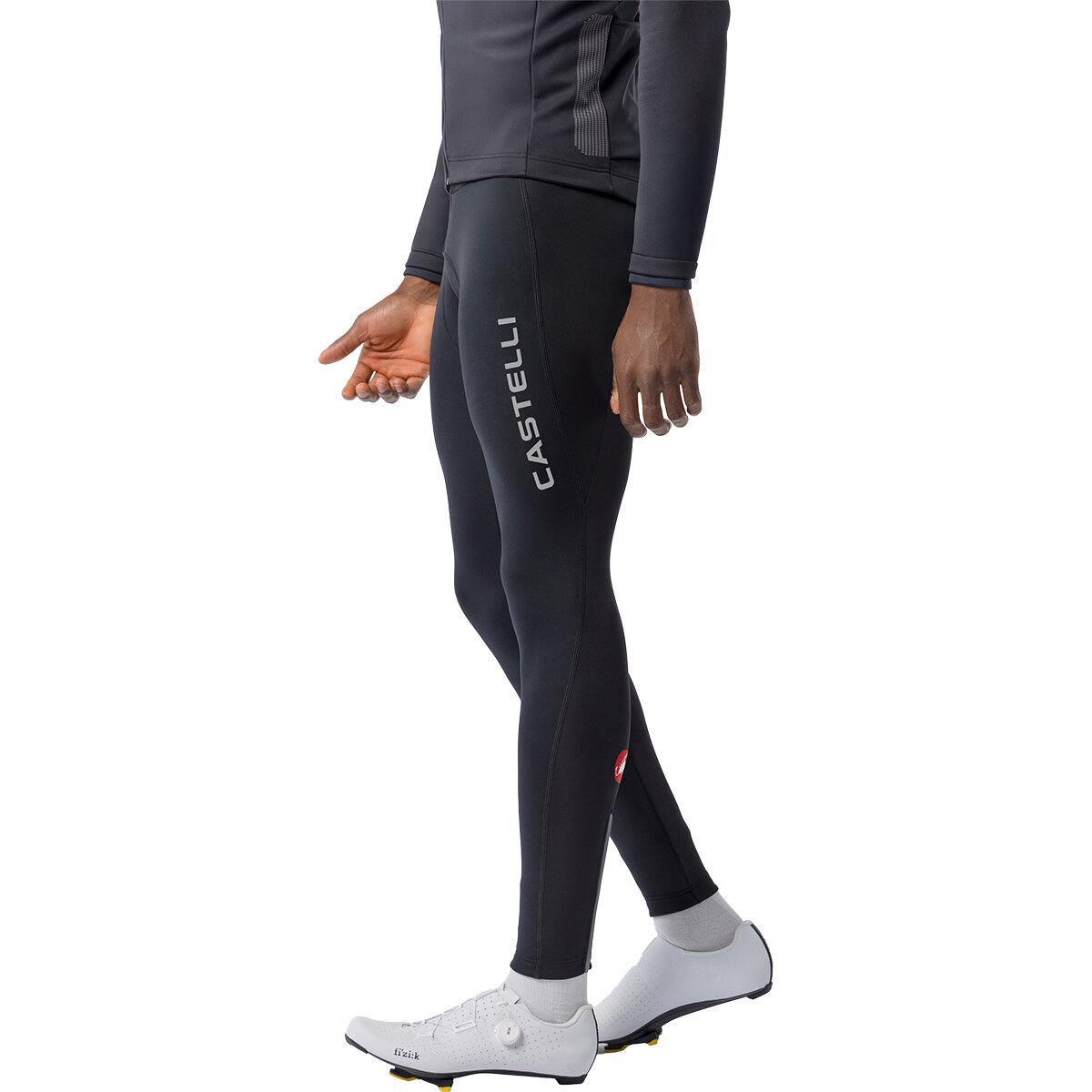 Image of Castelli Entrata 2 Wind Bibtight - Men's Black, 3XL