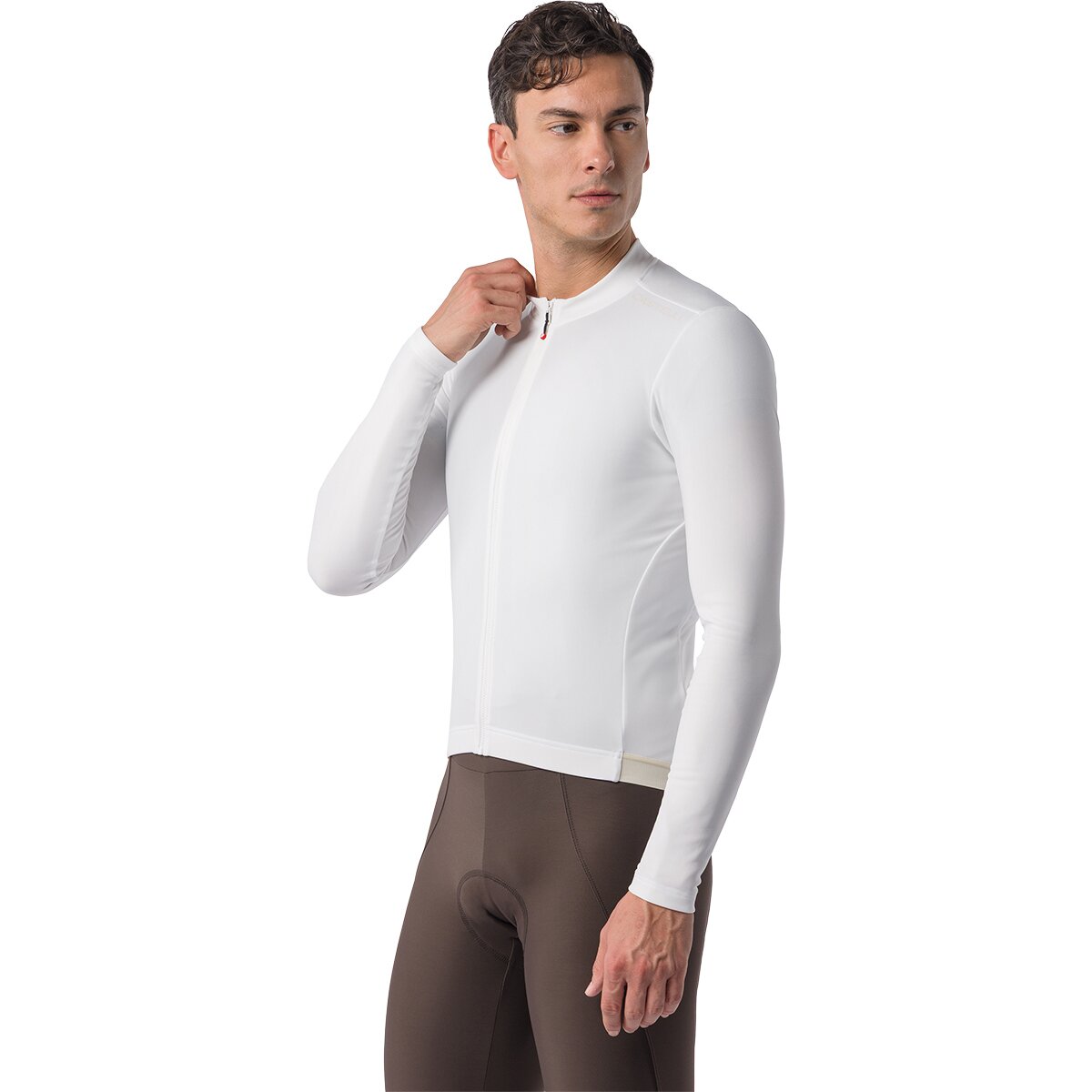 Image of Castelli Espresso Thermal 2 Long-Sleeve Jersey - Men's Ivory, L