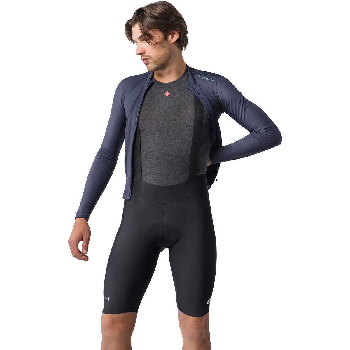 Image of Castelli Espresso Thermal Bibshort - Men's Black, S
