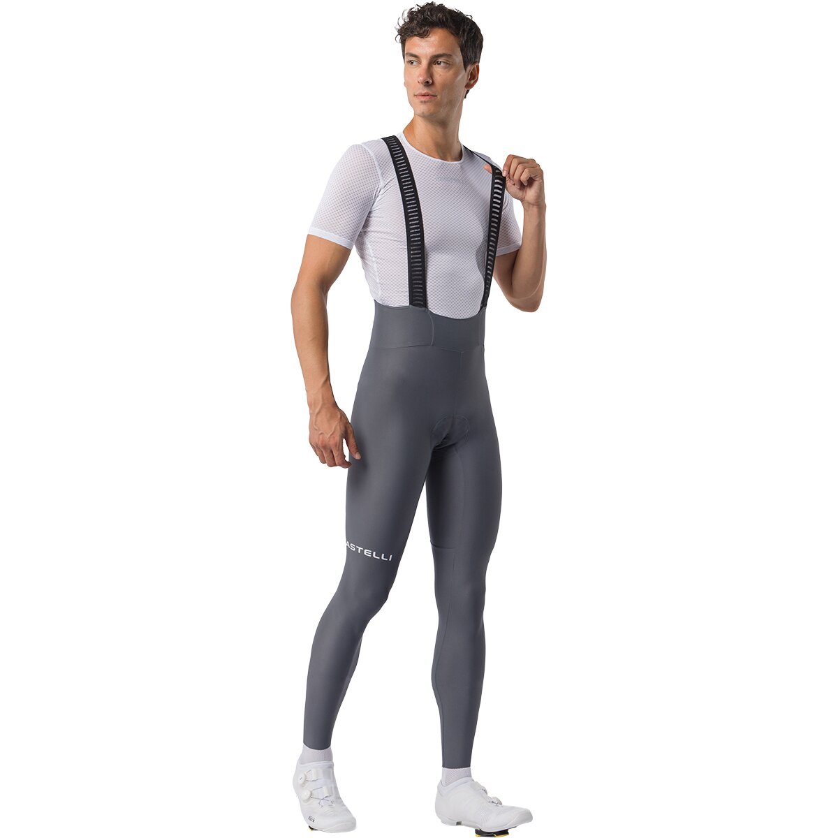 Image of Castelli Espresso Trnstn Bibtight - Men's Smoky Gray, S