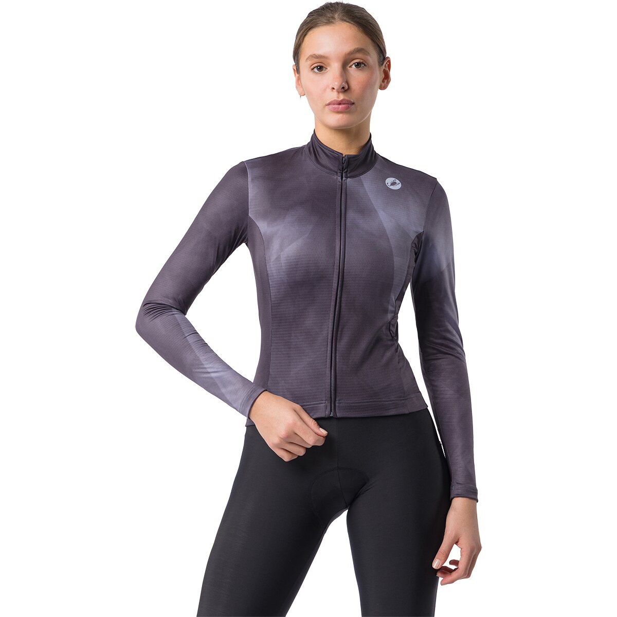 Image of Castelli Prismatic Thermal Long-Sleeve Jersey - Women's Smoky Gray, XL