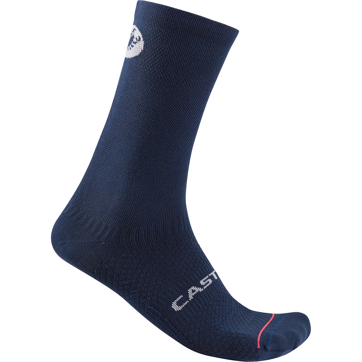 Image of Castelli Scorpion Logo 20 Thermal Sock Belgian Blue, L/XL