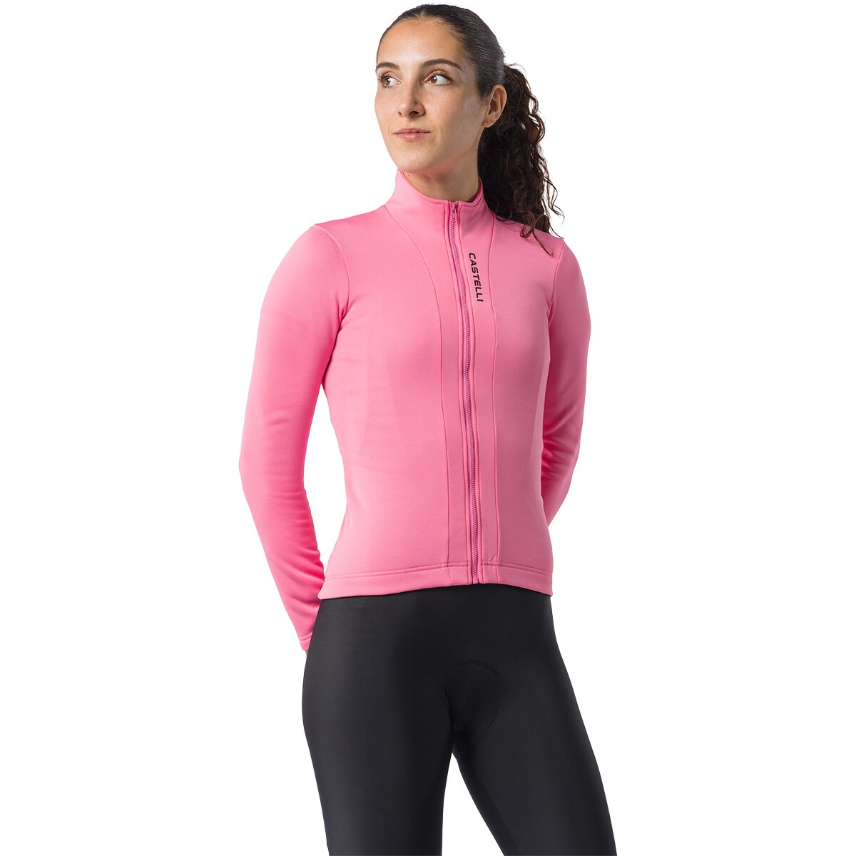 Image of Castelli Sinergia 3 Full-Zip Long-Sleeve Jersey - Women's Rosa Giro, XL