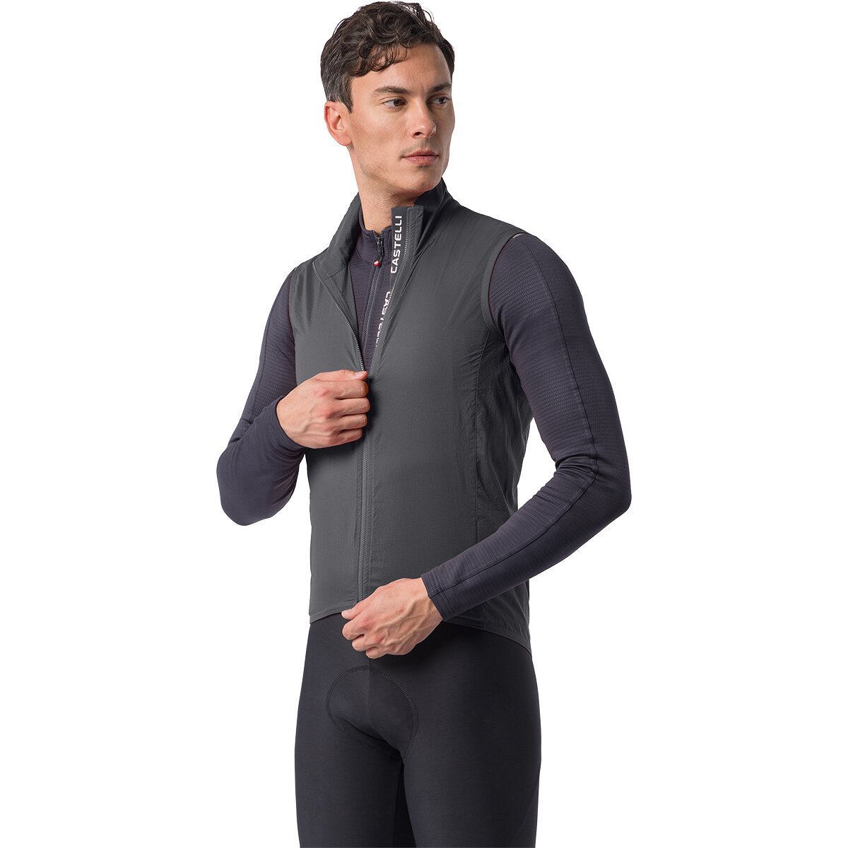 Image of Castelli Transition Air Vest - Men's Smoky Gray, L