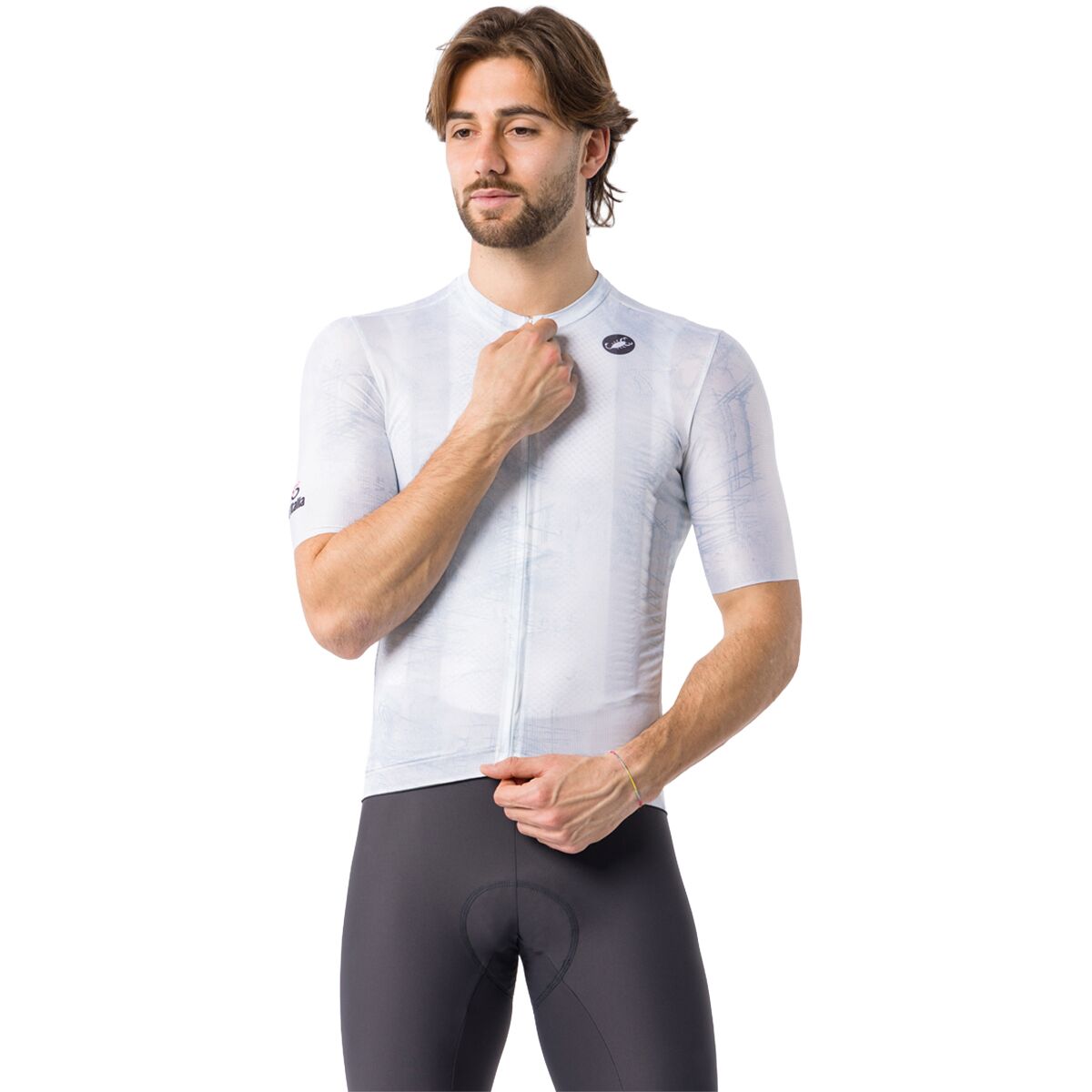 Image of Castelli #GIRO109 Trofeo Short-Sleeve Jersey - Men's Ivory, XXL