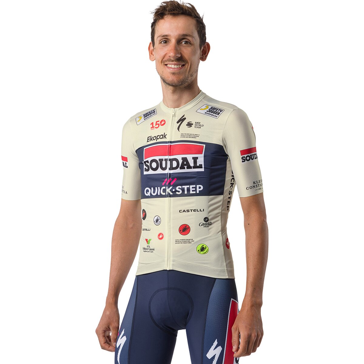 Image of Castelli GIRO 150 Years Short-Sleeve Jersey - Men's White, S
