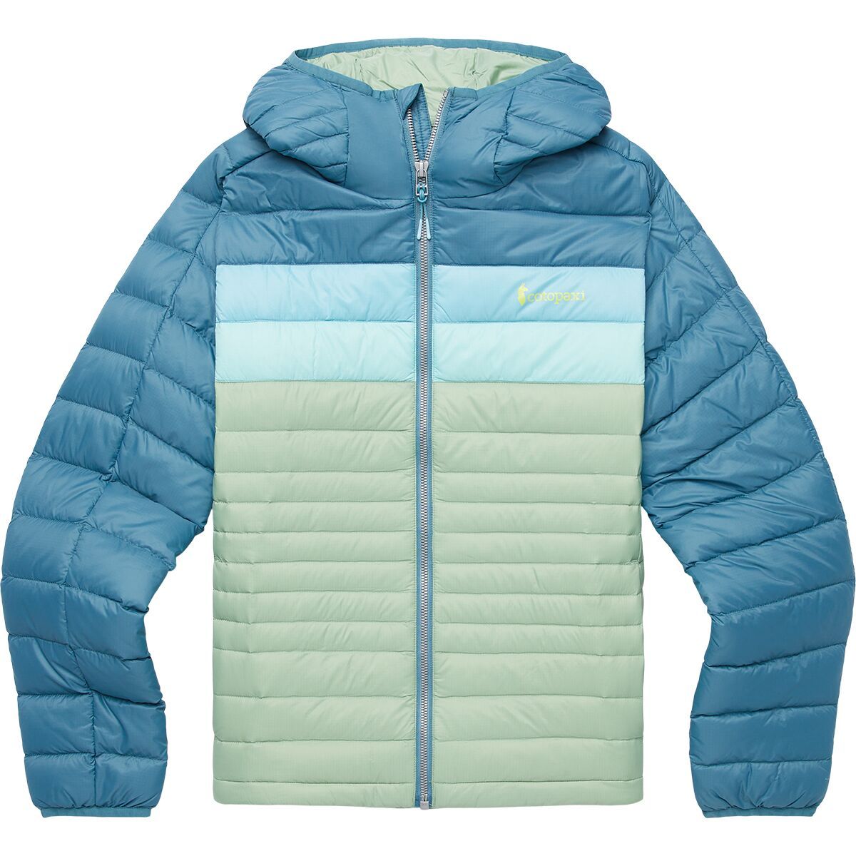 Cotopaxi Fuego Hooded Down Jacket - Women's Blue Spruce/Aspen, XXS