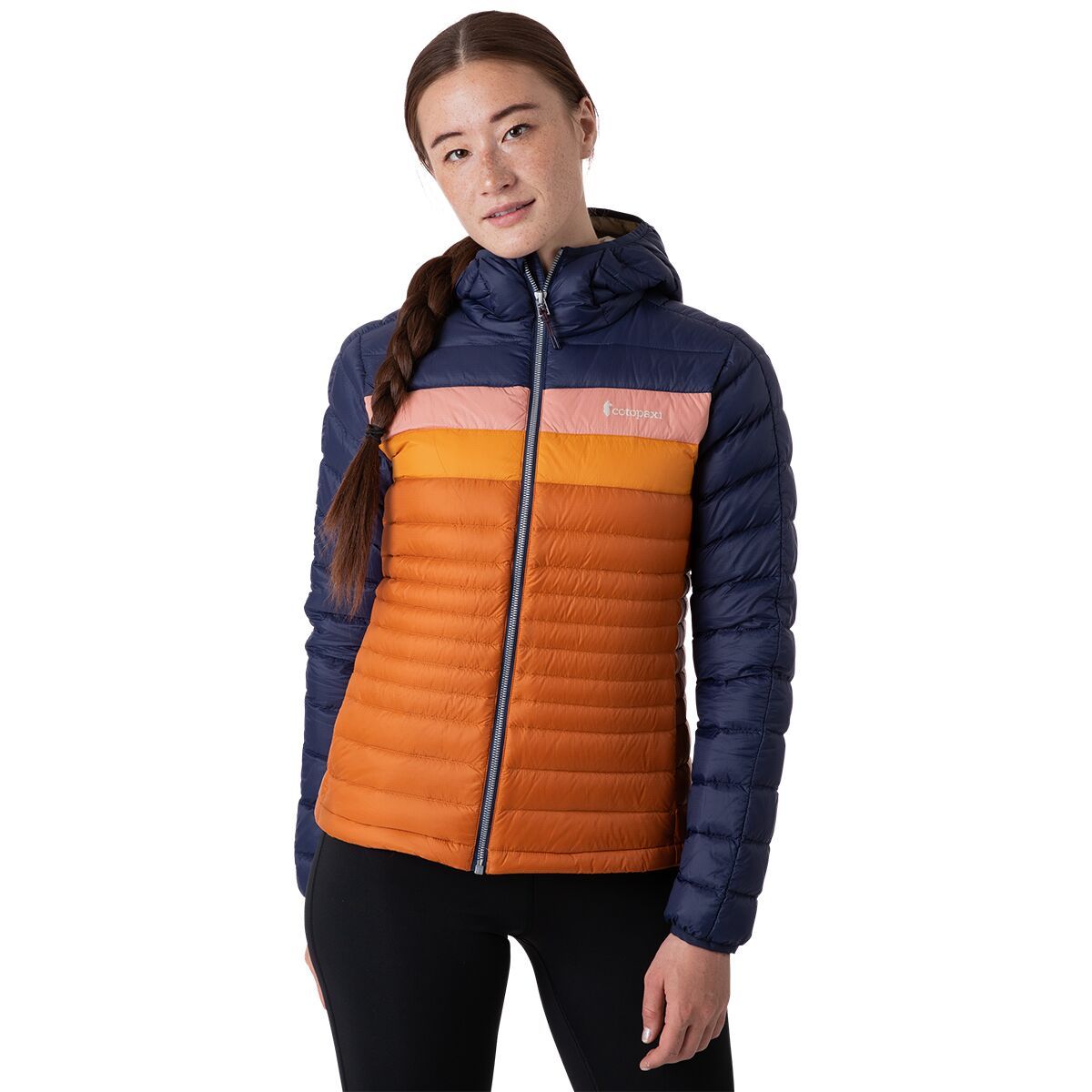 Cotopaxi Fuego Hooded Down Jacket - Women's Maritime & Mezcal, M