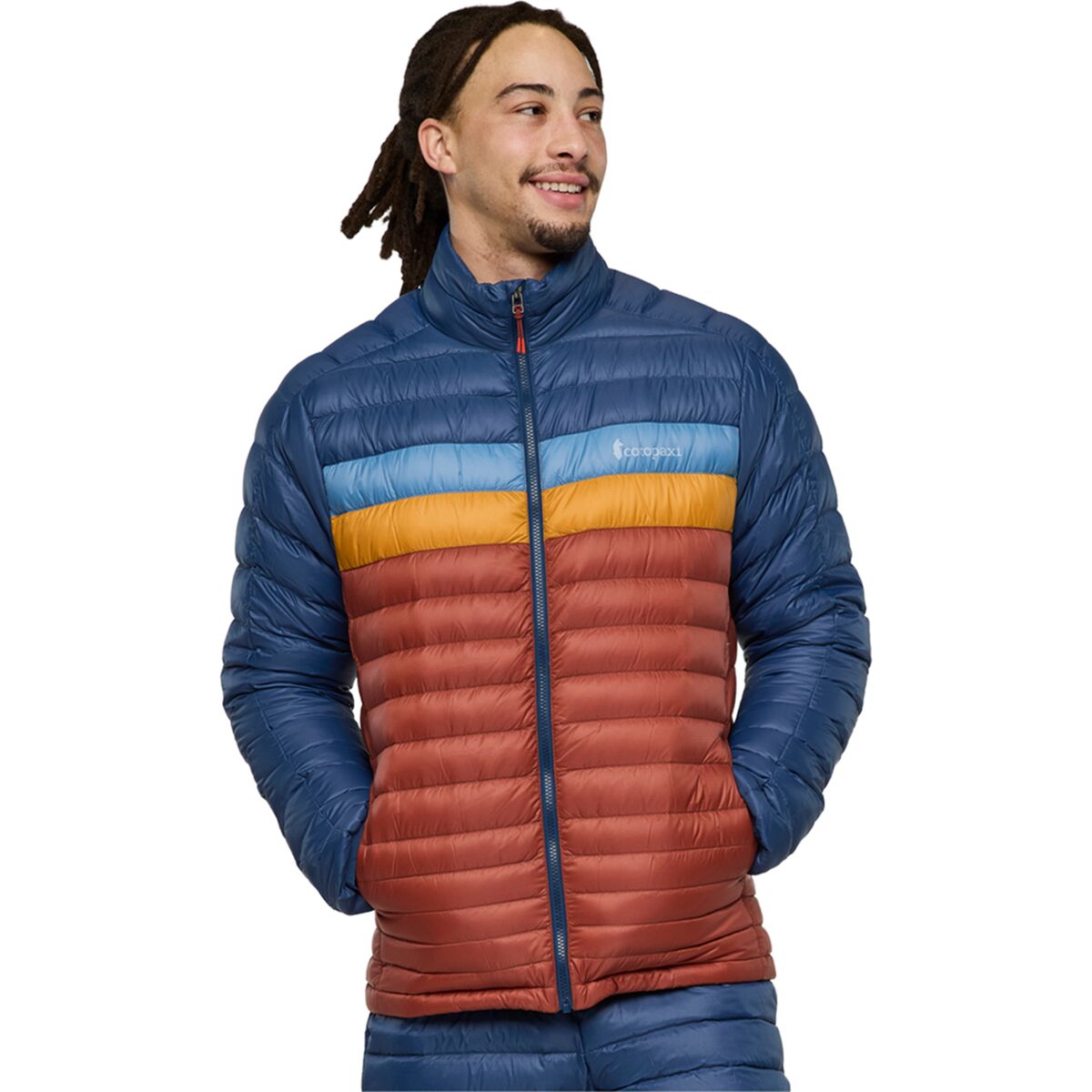 Image of Cotopaxi Fuego Down Jacket - Men's Deep Sea/Nutmeg, XXL