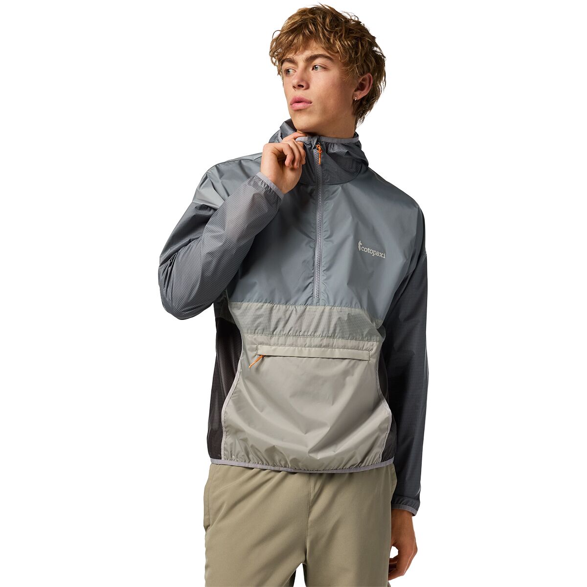 Image of Cotopaxi Teca Half-Zip Windbreaker Storm Clouds, S