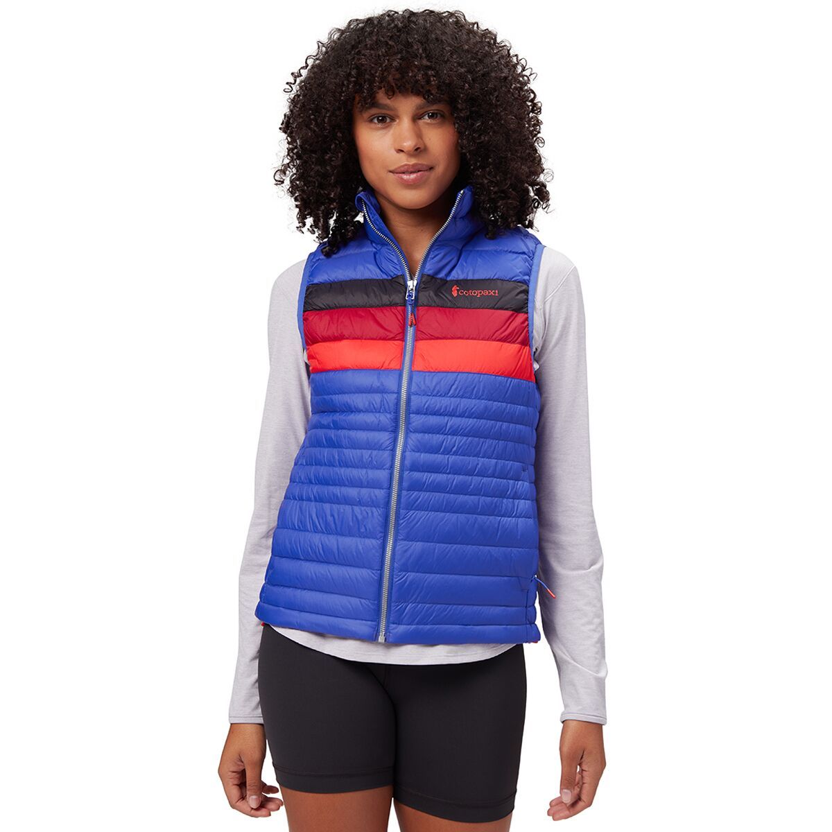 Cotopaxi Fuego Down Vest - Women's Blue Violet Stripes, M