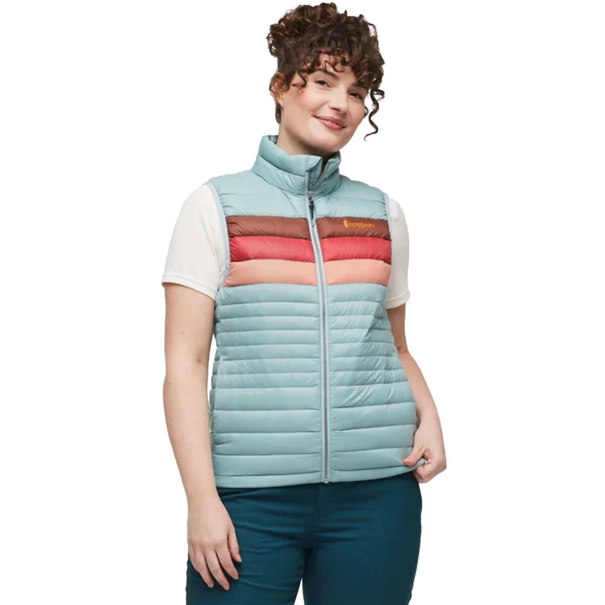 Cotopaxi Fuego Down Vest - Women's Sea Spray Stripes, L