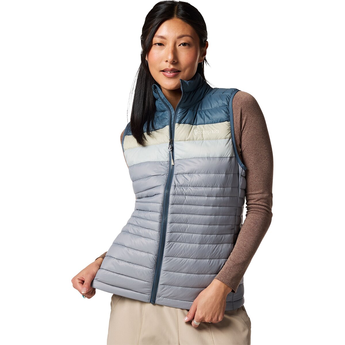 Image of Cotopaxi Fuego Down Vest - Women's Slate and Smoke, XL