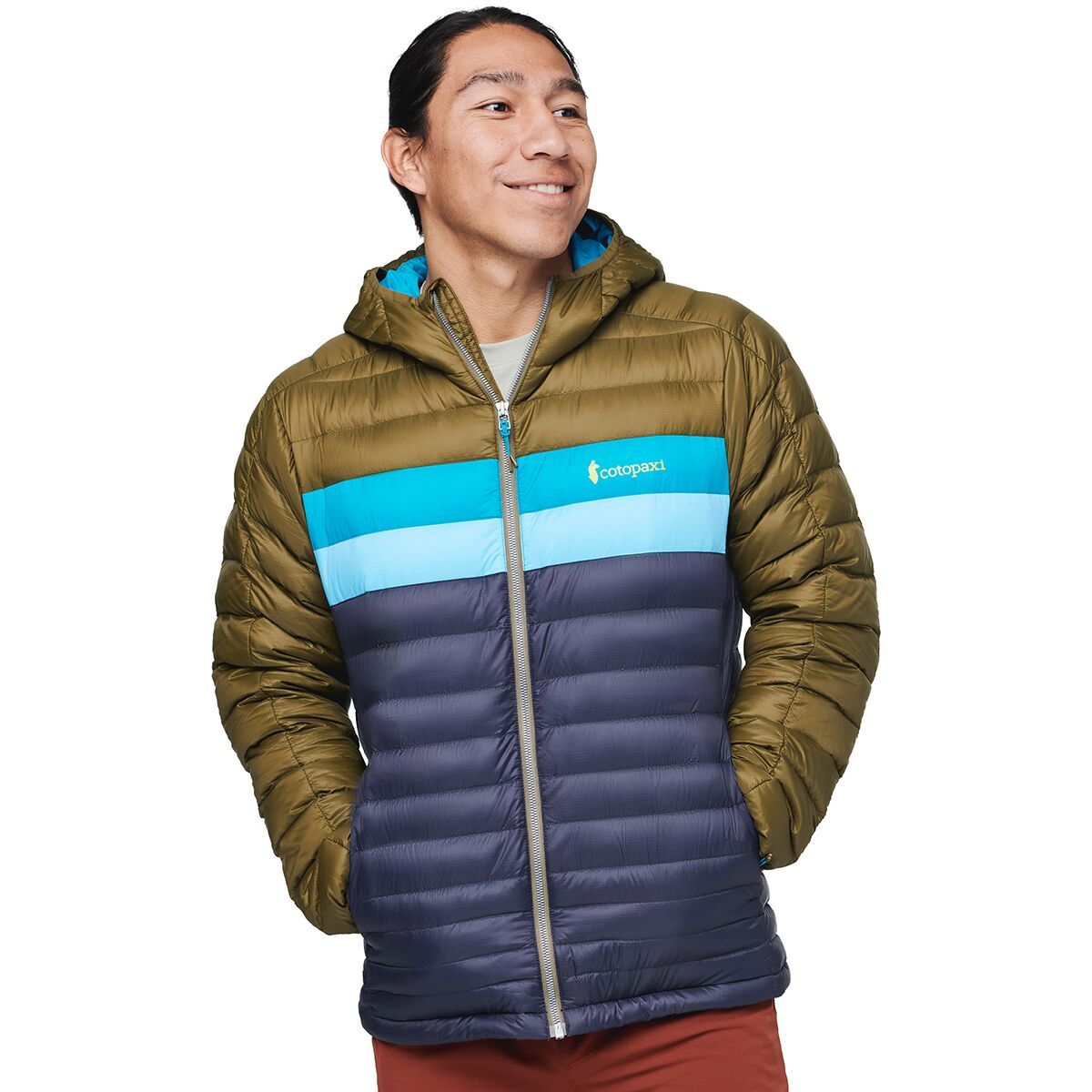 Cotopaxi Fuego Hooded Down Jacket - Men's Oak/Graphite, L