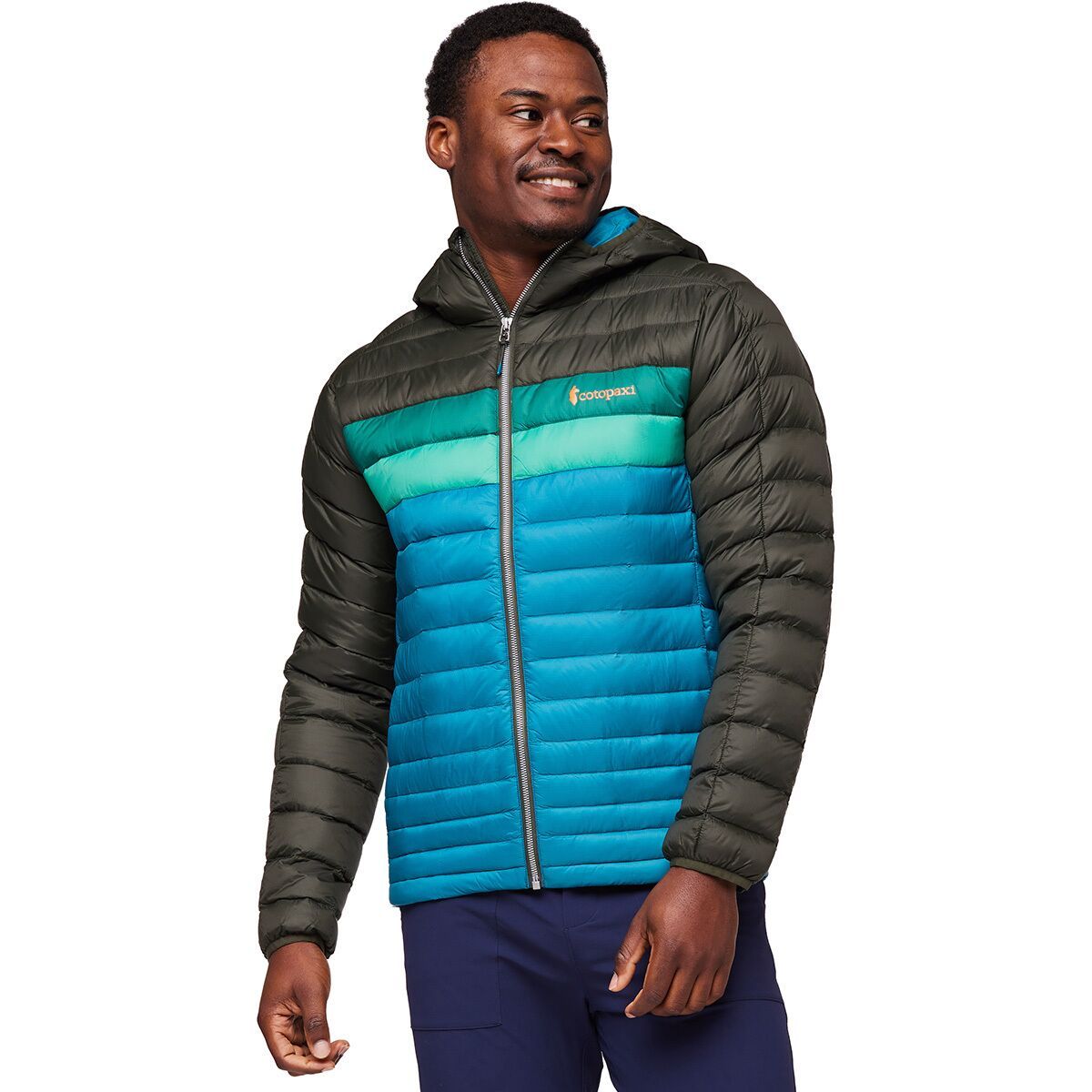 Cotopaxi Fuego Hooded Down Jacket - Men's Woods/Gulf, S