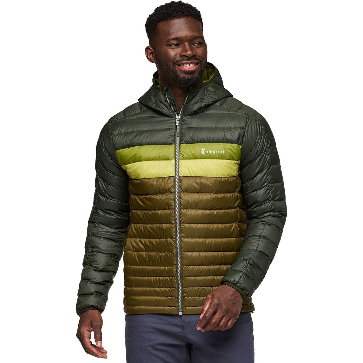 Cotopaxi Fuego Hooded Down Jacket - Men's Woods/Live Oak, S