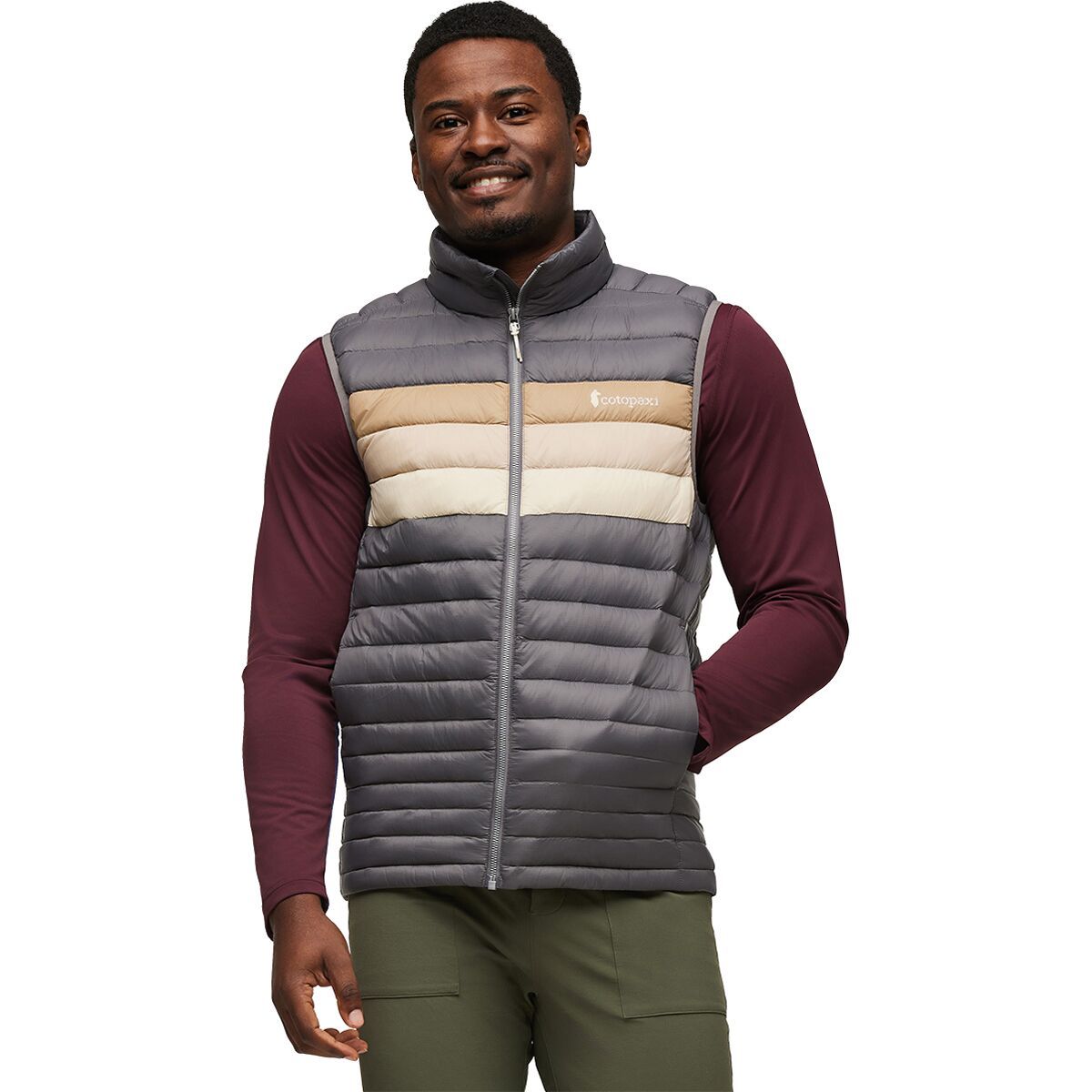 Cotopaxi Fuego Down Vest - Men's Cinder Stripes, M
