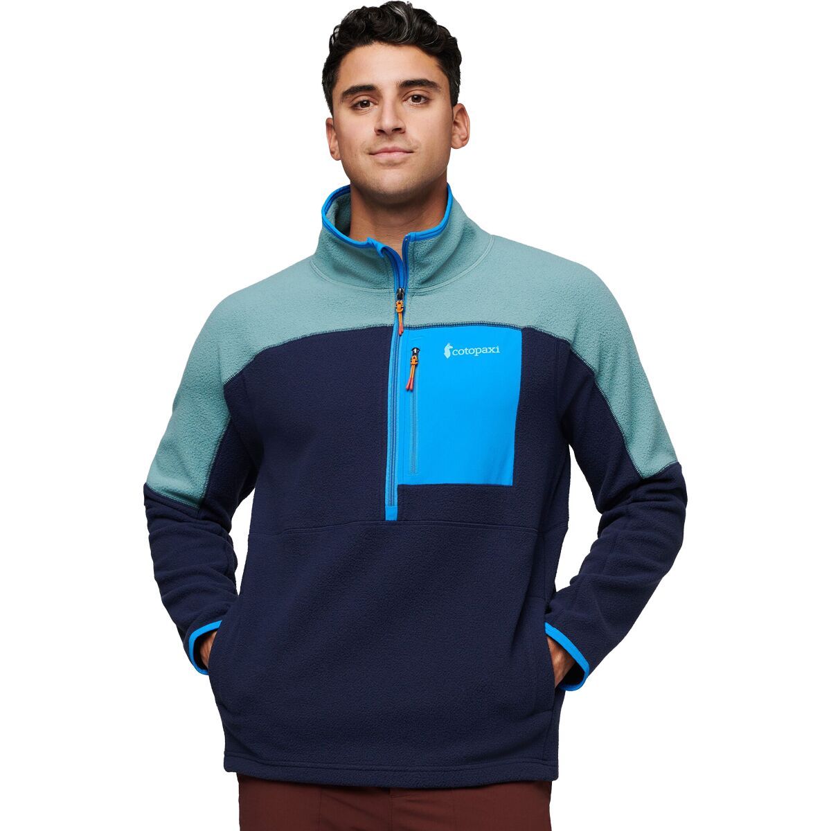 Cotopaxi Abrazo Half-Zip Fleece Jacket - Men's Bluegrass & Maritime, L