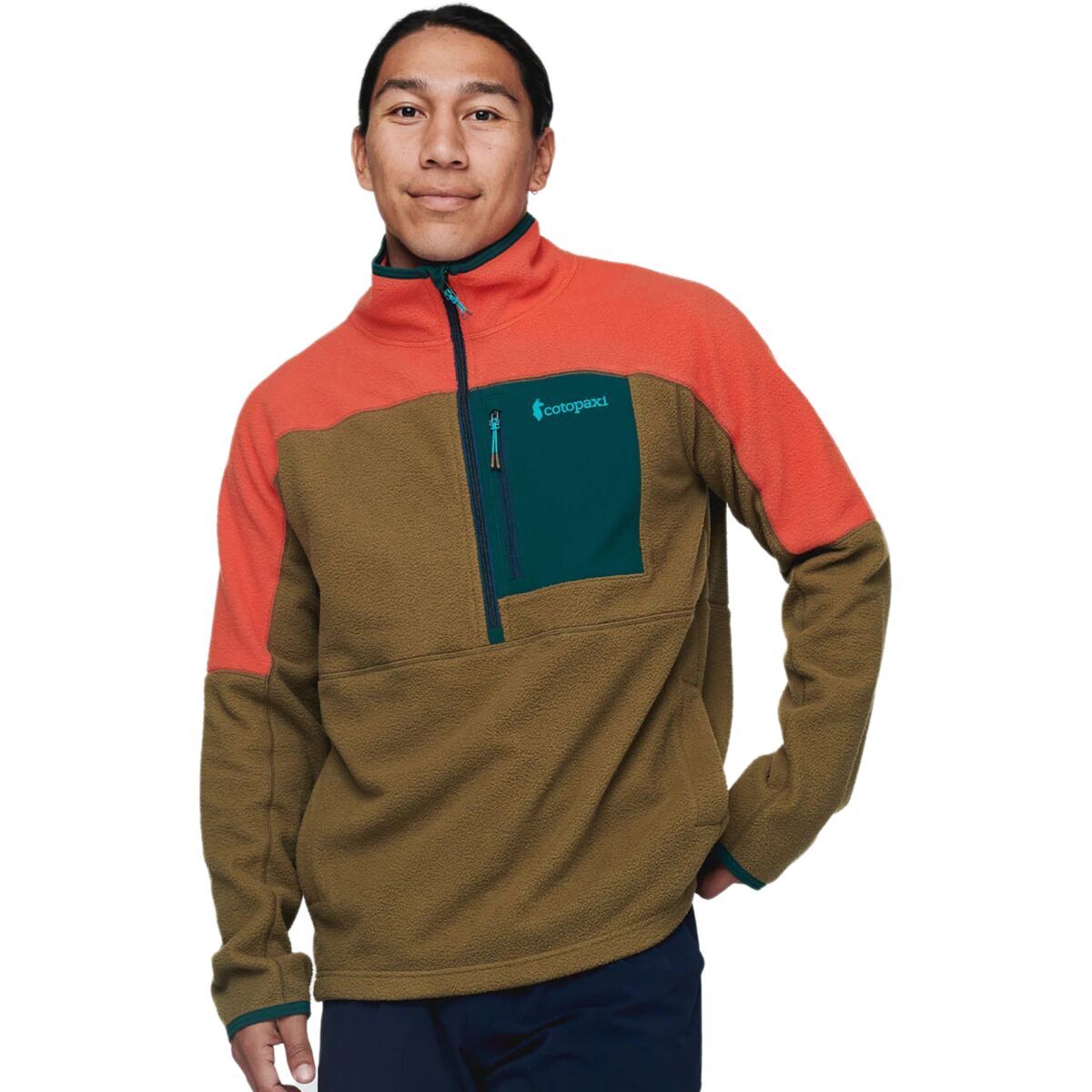 Cotopaxi Abrazo Half-Zip Fleece Jacket - Men's Canyon/Oak, XXL