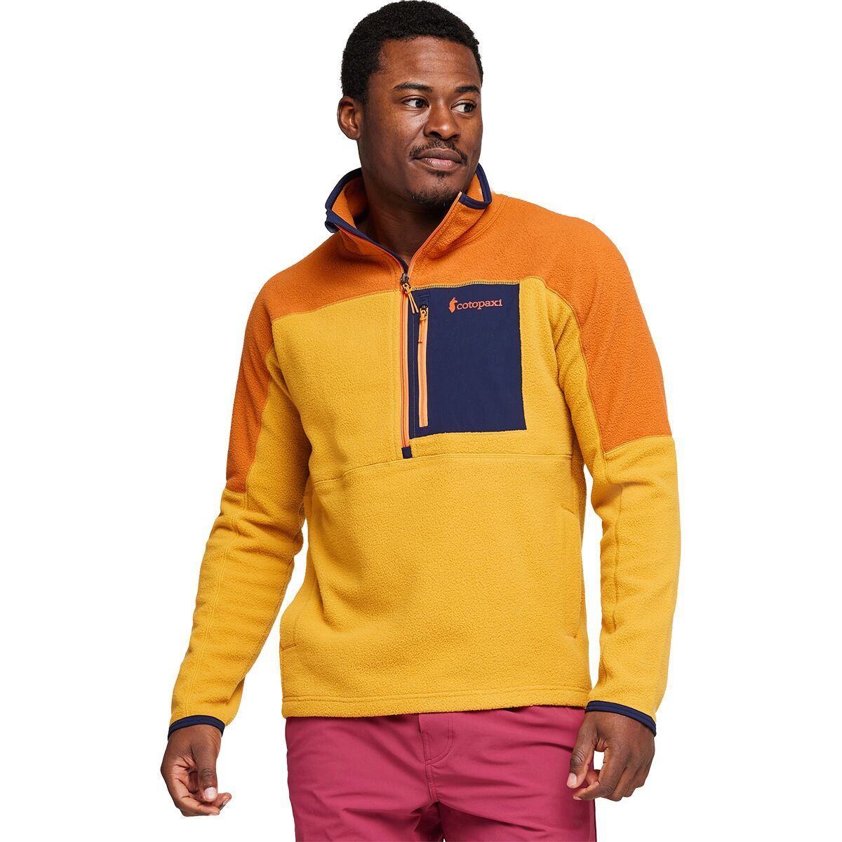 Cotopaxi Abrazo Half-Zip Fleece Jacket - Men's Mezcal & Amber, 3XL