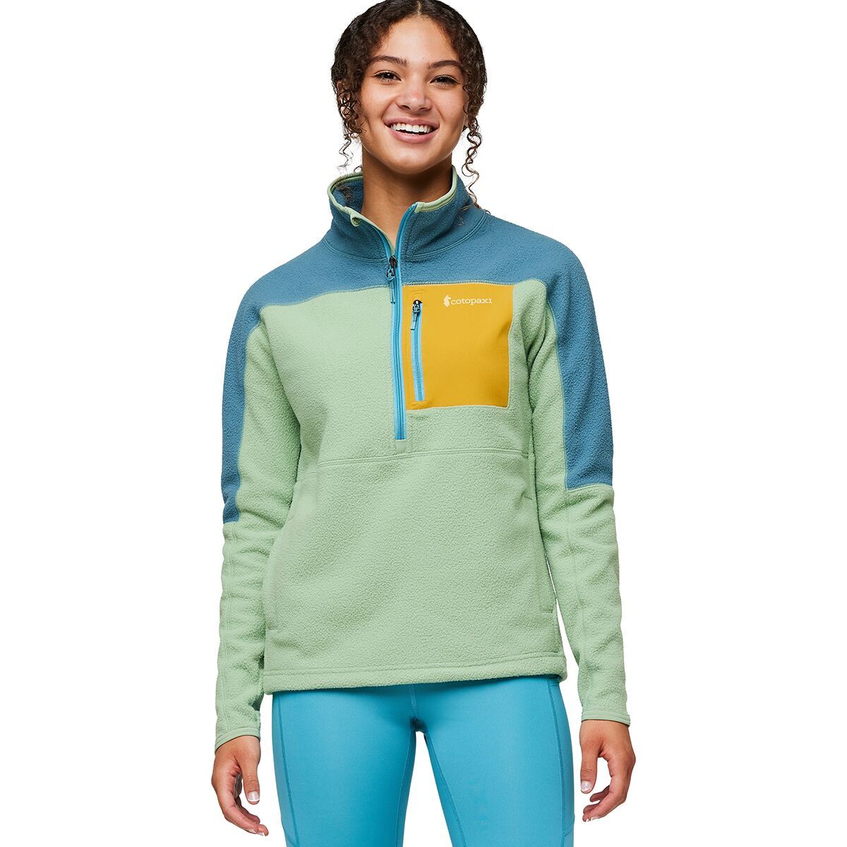 Cotopaxi Abrazo Half-Zip Fleece Jacket - Women's Blue Spruce/Aspen, XS
